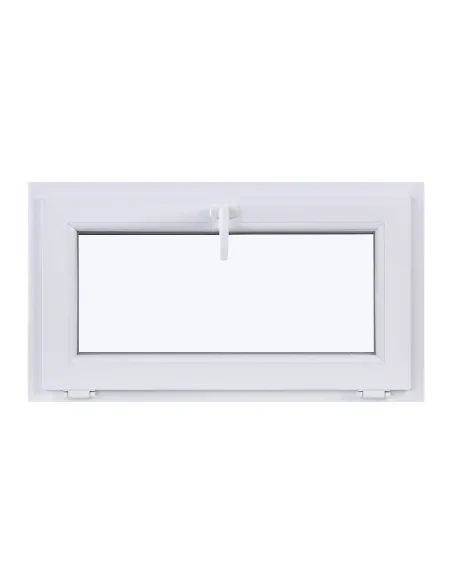 Okno PCV Uchylne 900 x 500 mm Dwuszybowe Białe