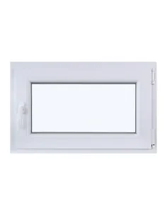 Okno PCV Rozwierno-Uchylne 800 x 500 mm Dwuszybowe Białe