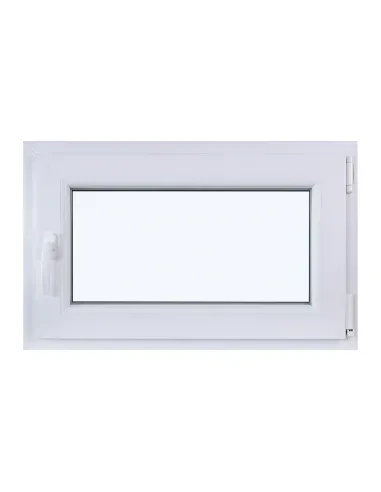 Okno PCV Rozwierno-Uchylne 800 x 500 mm Dwuszybowe Białe