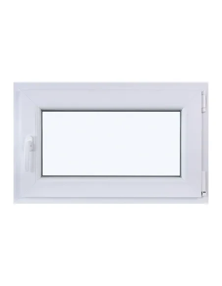 Okno PCV Rozwierno-Uchylne 800 x 500 mm Dwuszybowe Białe