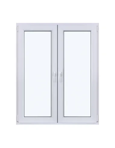 Okno PCV Rozwierno-Uchylne 1165 x 1435 mm Dwuskrzydłowe Dwuszybowe Białe