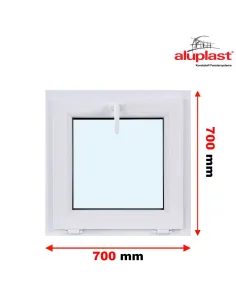 Okno PCV 70 x 70 cm Uchylne Dwuszybowe Aluplast IDEAL 4000