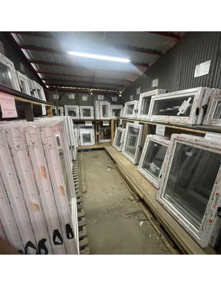 Okno PCV Rozwierno-Uchylne 900 x 600 mm Dwuszybowe Białe