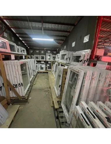 Okno PCV Uchylne 800 x 500 mm Dwuszybowe Białe