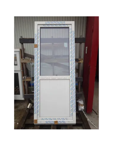 Drzwi Balkonowe PCV 870x2180 mm Biały dwustronny - EkoSun 70 - WYPRZEDAŻ