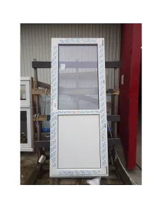 Drzwi Balkonowe PCV 870x2180 mm Biały dwustronny - EkoSun 70 - WYPRZEDAŻ 2