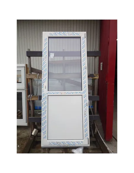 Drzwi Balkonowe PCV 870x2180 mm Biały dwustronny - EkoSun 70 - WYPRZEDAŻ