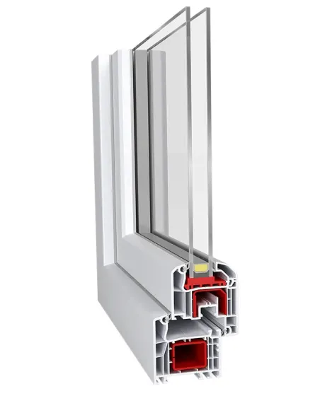 Okno PCV 60 x 60 cm Rozwierno-Uchylne Dwuszybowe Aluplast IDEAL 4000