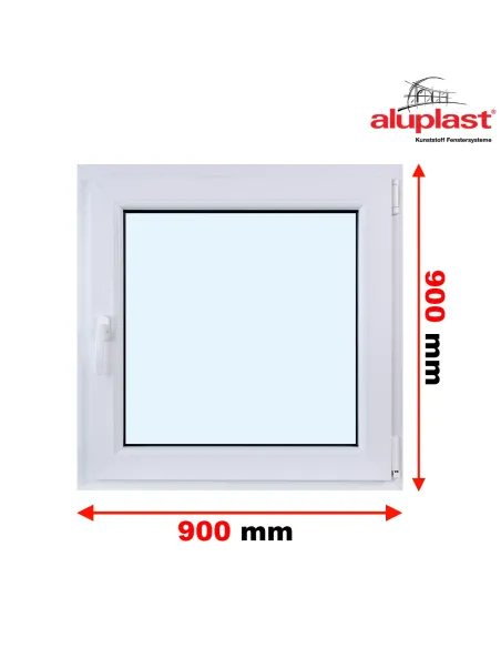 Okno PCV 90 x 90 cm Rozwierno-Uchylne Dwuszybowe Aluplast IDEAL 4000