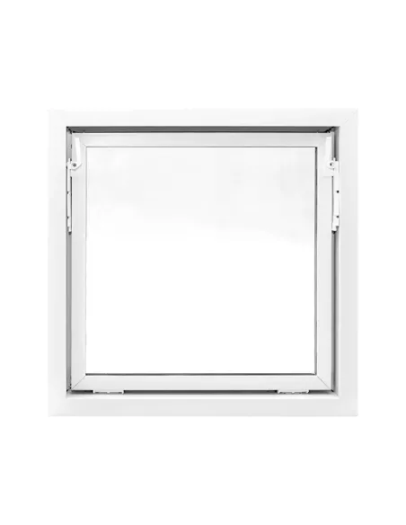 Okno PCV Gospodarcze STANDARD - 70 x 70 cm - Dwuszybowe