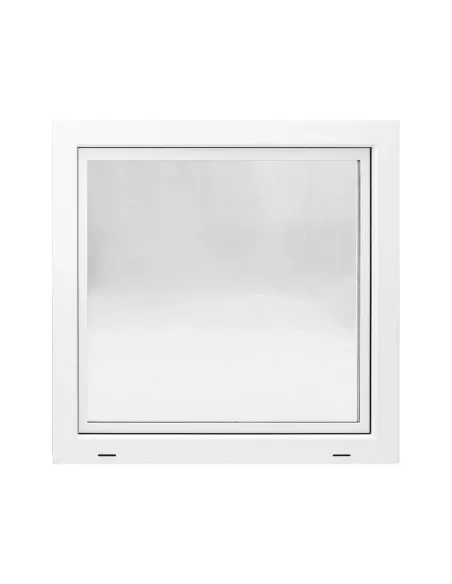 Okno PCV Gospodarcze STANDARD - 80 x 80 cm - Dwuszybowe