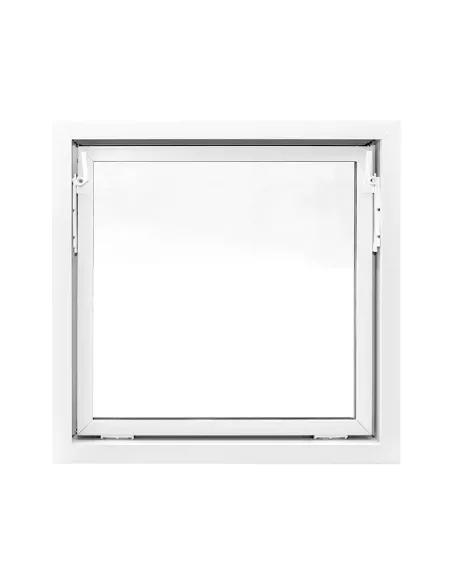 Okno PCV Gospodarcze STANDARD - 80 x 80 cm - Dwuszybowe