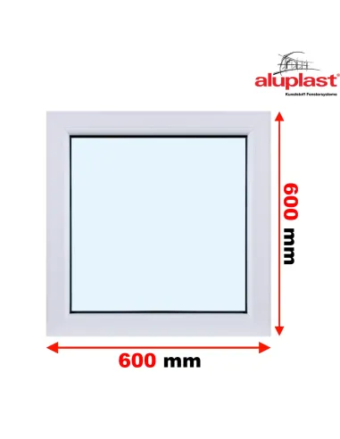 Okno PCV 600 x 600 FIX (Stałe) Aluplast IDEAL 4000