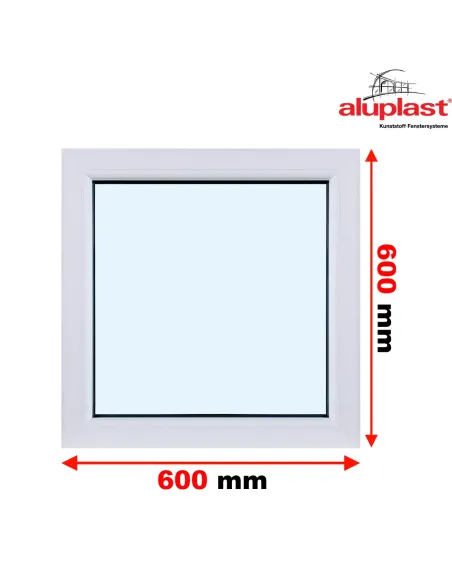 Okno PCV 60 x 60 cm FIX (Stałe) Aluplast IDEAL 8000