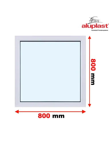 Okno PCV 800 x 800 FIX (Stałe) Aluplast IDEAL 4000