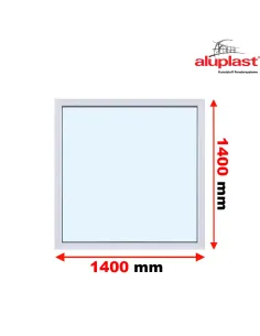 Okno PCV 140 x 140 cm FIX (Stałe) Aluplast IDEAL 4000