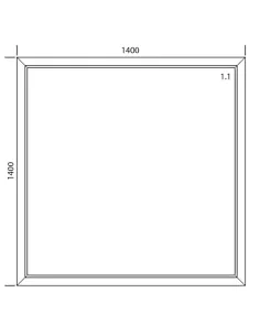 Okno PCV 140 x 140 cm FIX (Stałe) Aluplast IDEAL 8000 2
