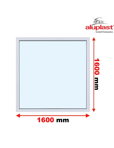 Okno PCV 160 x 160 cm FIX (Stałe) Aluplast IDEAL 8000