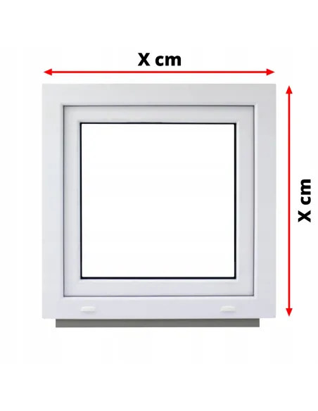 Okno PCV Rozwierno-Uchylne 700 x 600 mm Dwuszybowe Białe