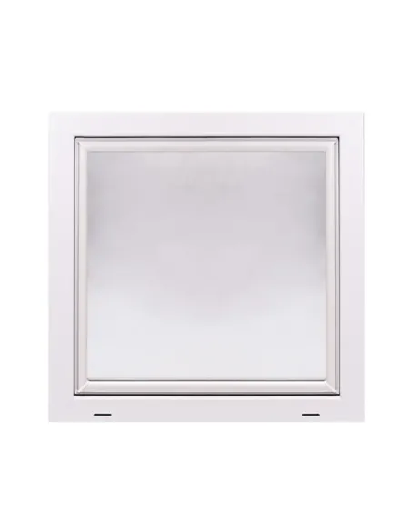 Okno PCV Gospodarcze PREMIUM - 80 x 80 cm - Dwuszybowe