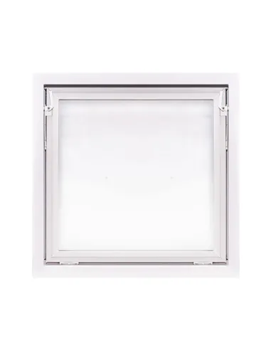 Okno PCV Gospodarcze PREMIUM - 80 x 80 cm - Dwuszybowe