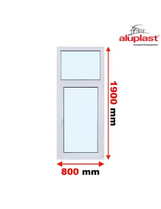 Okno PCV 80 x 190 cm Rozwierno-uchylne z Naświetlem - Aluplast IDEAL 4000