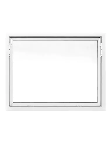 Okno PCV Gospodarcze STANDARD - 130 x 80 cm - Dwuszybowe