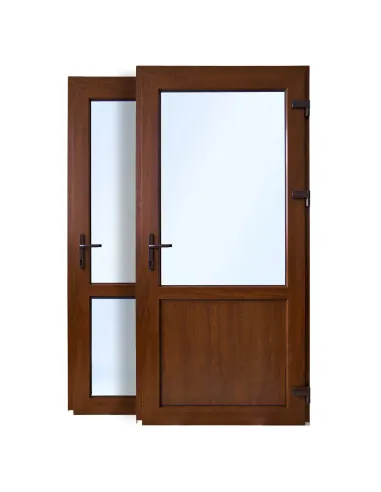 Drzwi Zewnętrzne PCV 100x210 Orzech