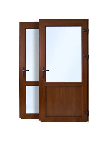 Drzwi Zewnętrzne PCV 100x210 Orzech