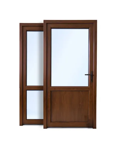 Drzwi Zewnętrzne PCV 100x210 Orzech