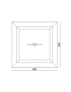 Okno PCV 45 x 45 cm FIX (Stałe) Trzyszybowe Veka Softline 82 MD 2