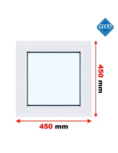 Okno PCV 45 x 45 cm FIX (Stałe) Trzyszybowe Veka Softline 82 MD