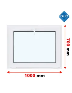 Okno PCV 100 x 70 cm Uchylne Trzyszybowe Veka Softline 82 MD