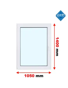 Okno PCV 105 x 140 cm Rozwierno-Uchylne Trzyszybowe Veka Softline 82 MD