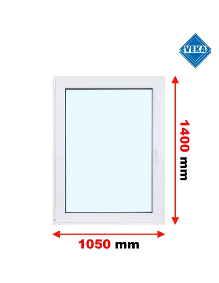 Okno PCV 105 x 140 cm Rozwierno-Uchylne Trzyszybowe Veka Softline 82 MD