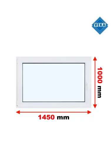Okno PCV 1450 x 1000 Rozwierno-Uchylne Trzyszybowe Veka Softline 82 MD