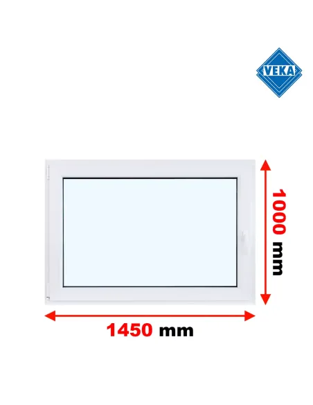 Okno PCV 145 x 100 cm Rozwierno-Uchylne Trzyszybowe Veka Softline 82 MD