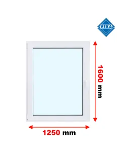 Okno PCV 125 x 160 cm Rozwierno-Uchylne Trzyszybowe Veka Softline 82 MD