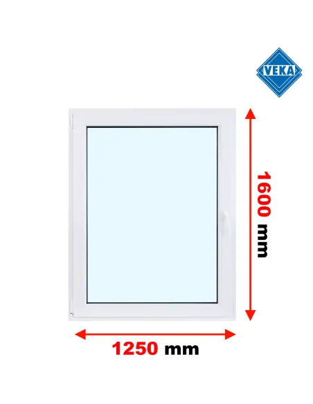 Okno PCV 125 x 160 cm Rozwierno-Uchylne Trzyszybowe Veka Softline 82 MD