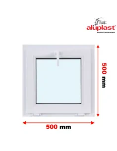 Okno PCV 50 x 50 cm Uchylne Trzyszybowe Aluplast IDEAL 7000