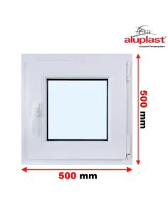 Okno PCV 50 x 50 cm Rozwierne Trzyszybowe Aluplast IDEAL 7000