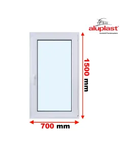 Okno PCV 70 x 150 cm Rozwierne Trzyszybowe Aluplast IDEAL 7000
