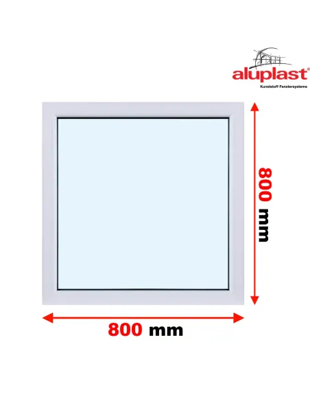 Okno PCV 80 x 80 cm FIX (Stałe) Aluplast IDEAL 7000
