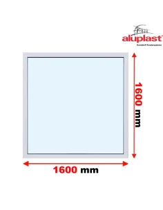 Okno PCV 160 x 160 cm FIX (Stałe) Aluplast IDEAL 7000