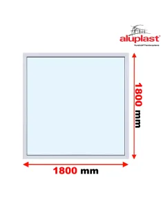 Okno PCV 180 x 180 cm FIX (Stałe) Aluplast IDEAL 7000