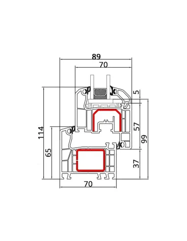Okno PCV 300 x 150 cm Trzykwaterowe: R+RU+R - Aluplast IDEAL 7000