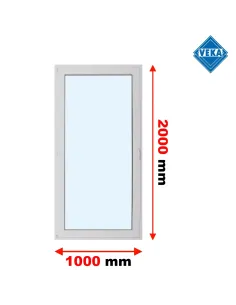 Drzwi Balkonowe PCV 1000 x 2000 mm Trzyszybowe Veka Softline 82 MD