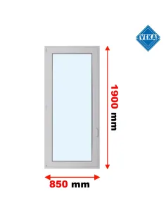 Drzwi Balkonowe PCV 850 x 1900 mm Trzyszybowe Veka Softline 82 MD