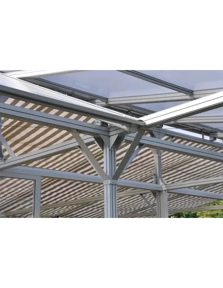 Pergola przyścienna 150 x 300 cm - materiałowa