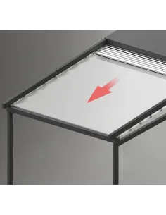 Pergola przyścienna 150 x 300 cm - materiałowa 2